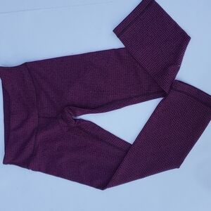 Lululemon 4 Herringbone print leggings Wonder Under